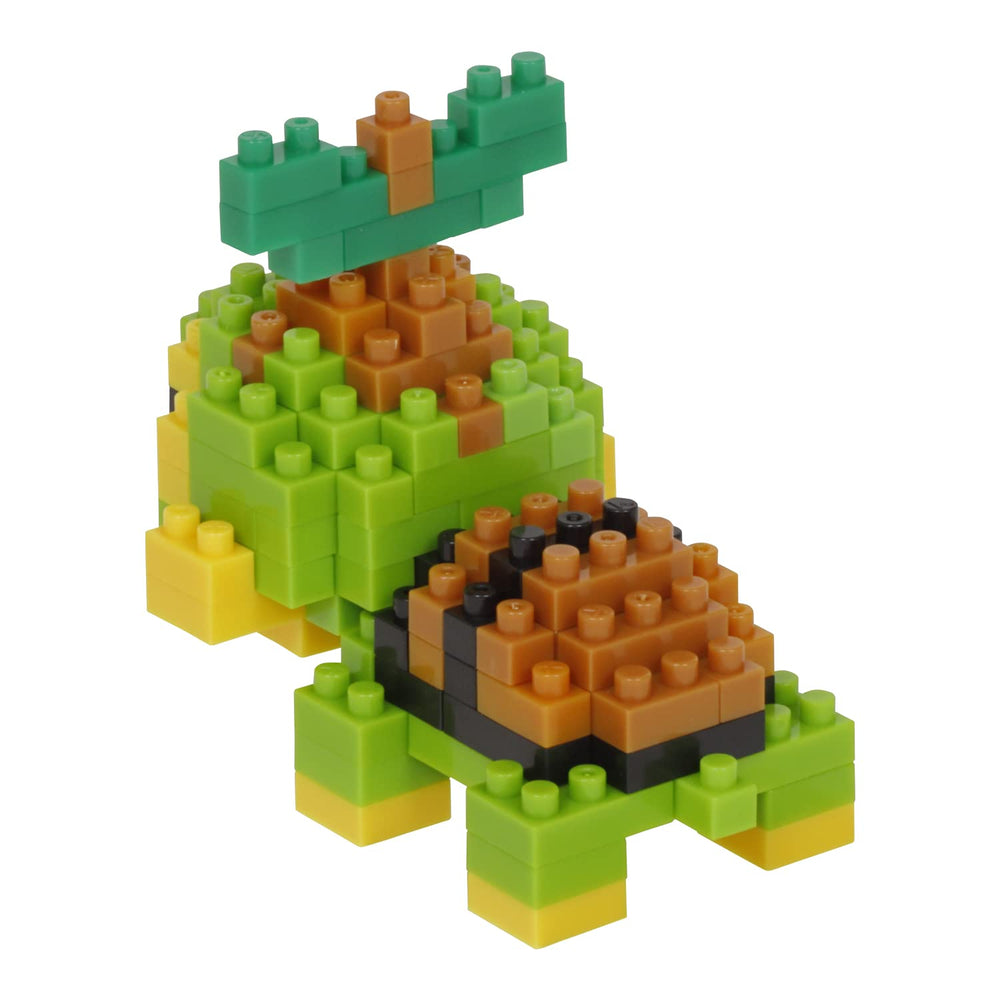 Nanoblock Pokémon Turtwig kit designed for entry-level builders, easy to assemble for kids.