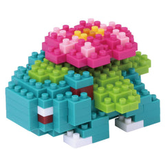 Nanoblock Venusaur figure close-up for display and collection