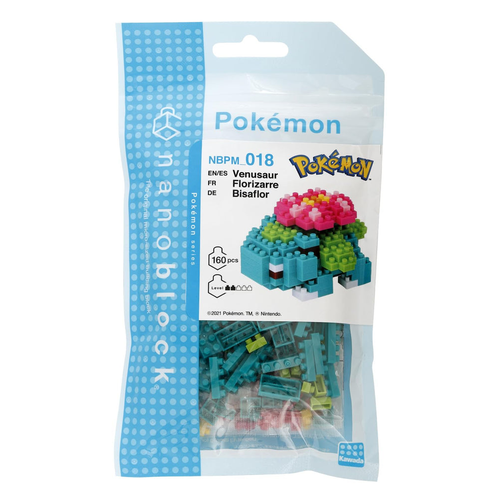 Nanoblock Pokémon Venusaur tiny bricks detail for creative building