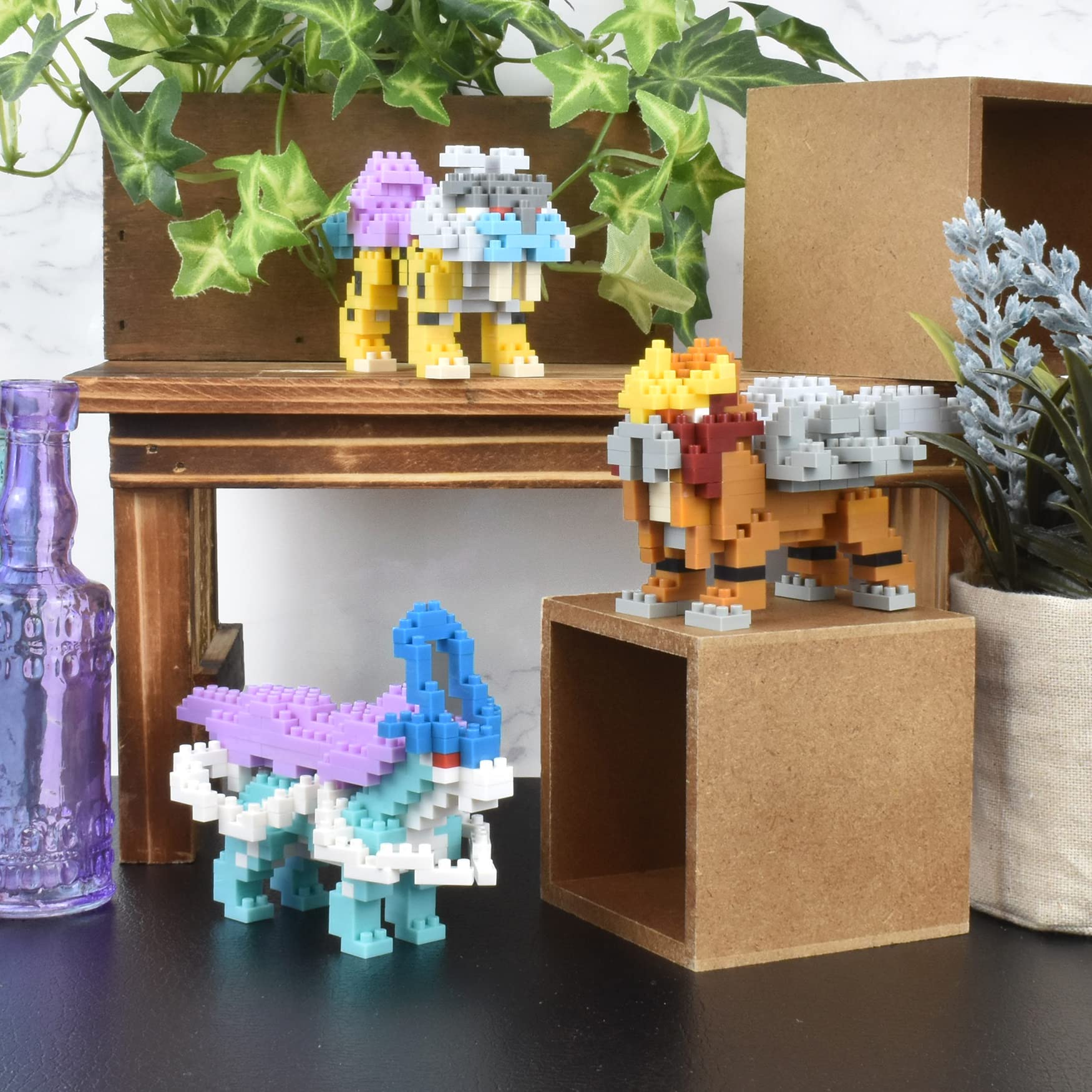 Nanoblock Raikou box features Bluefin licensing label.