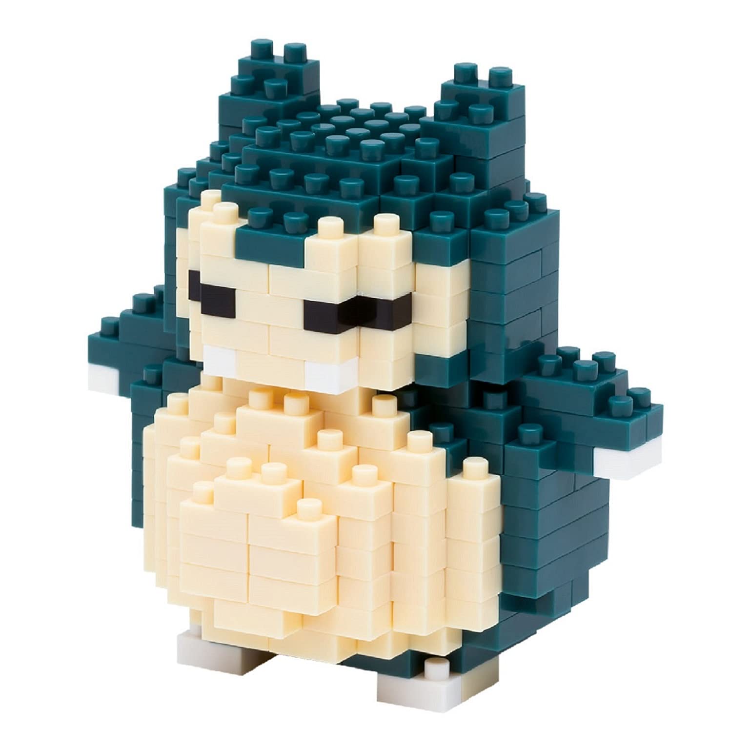 Nanoblock Snorlax face detail for a display-worthy build