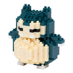 Nanoblock Snorlax face detail for a display-worthy build