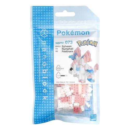 Close-up of Nanoblock Sylveon detailed face for display-worthy realism.