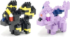 Nanoblock Umbreon assembled size 44x51x60 ideal as a desk ornament.