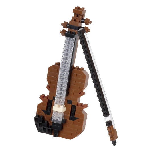 Nanoblock Violin Collection Series assembled model for display