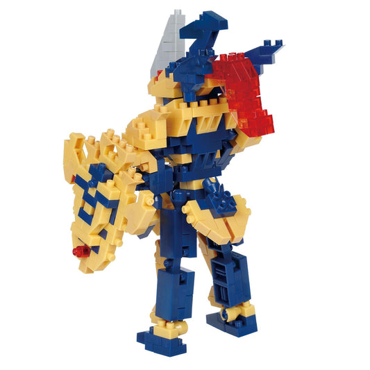 Nanoblock Black Luster Soldier detailed figure ideal for collection display.