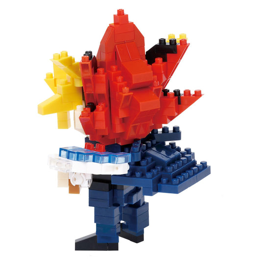 Nanoblock Yu-Gi-Oh Yami Yugi build details highlight precision and realism.
