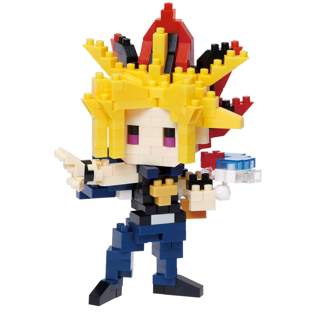 Nanoblock Yu-Gi-Oh Yami Yugi front view for display and collection.