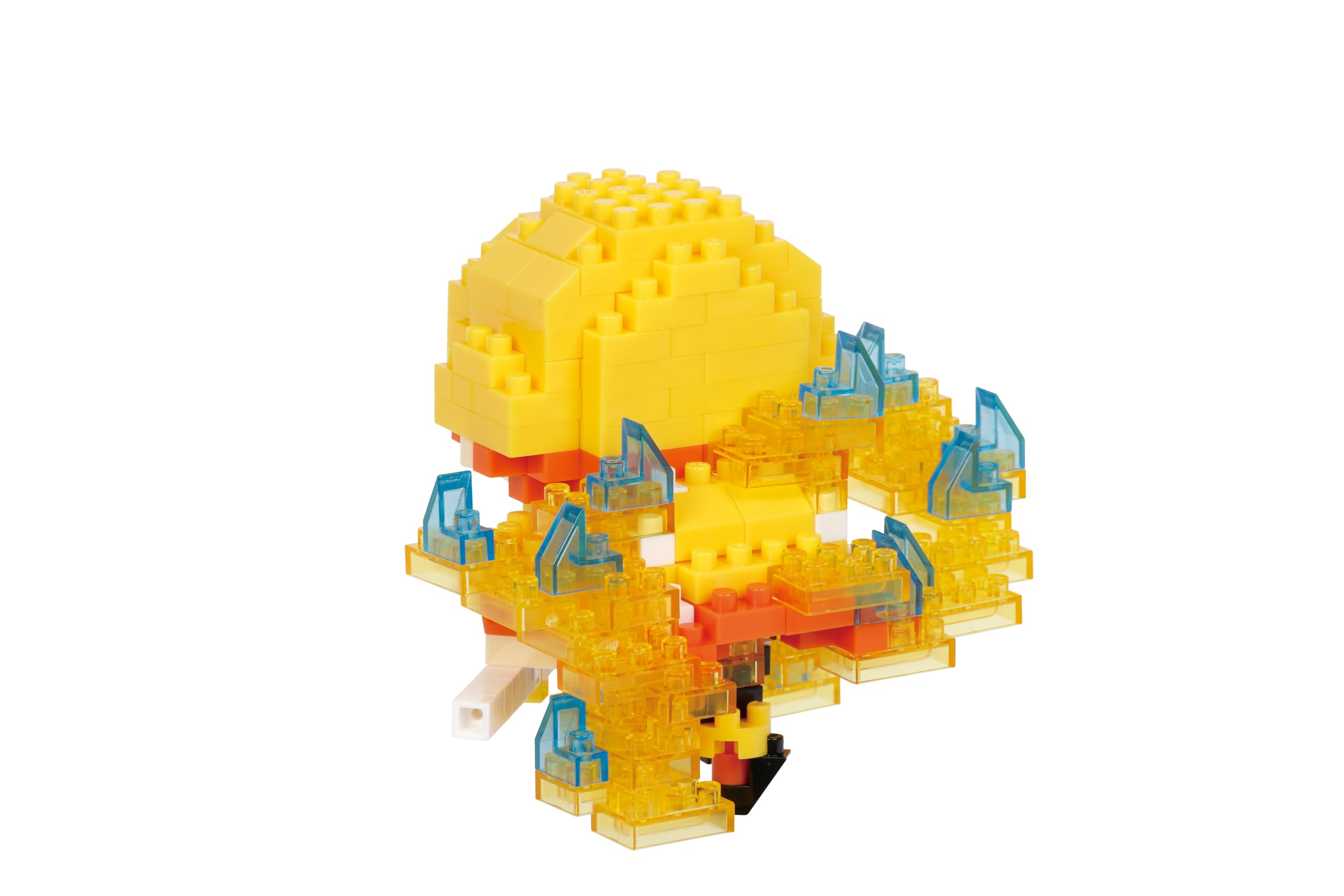 Nanoblock Zenitsu Agatsuma palm-sized sculpture ideal for shelf display.