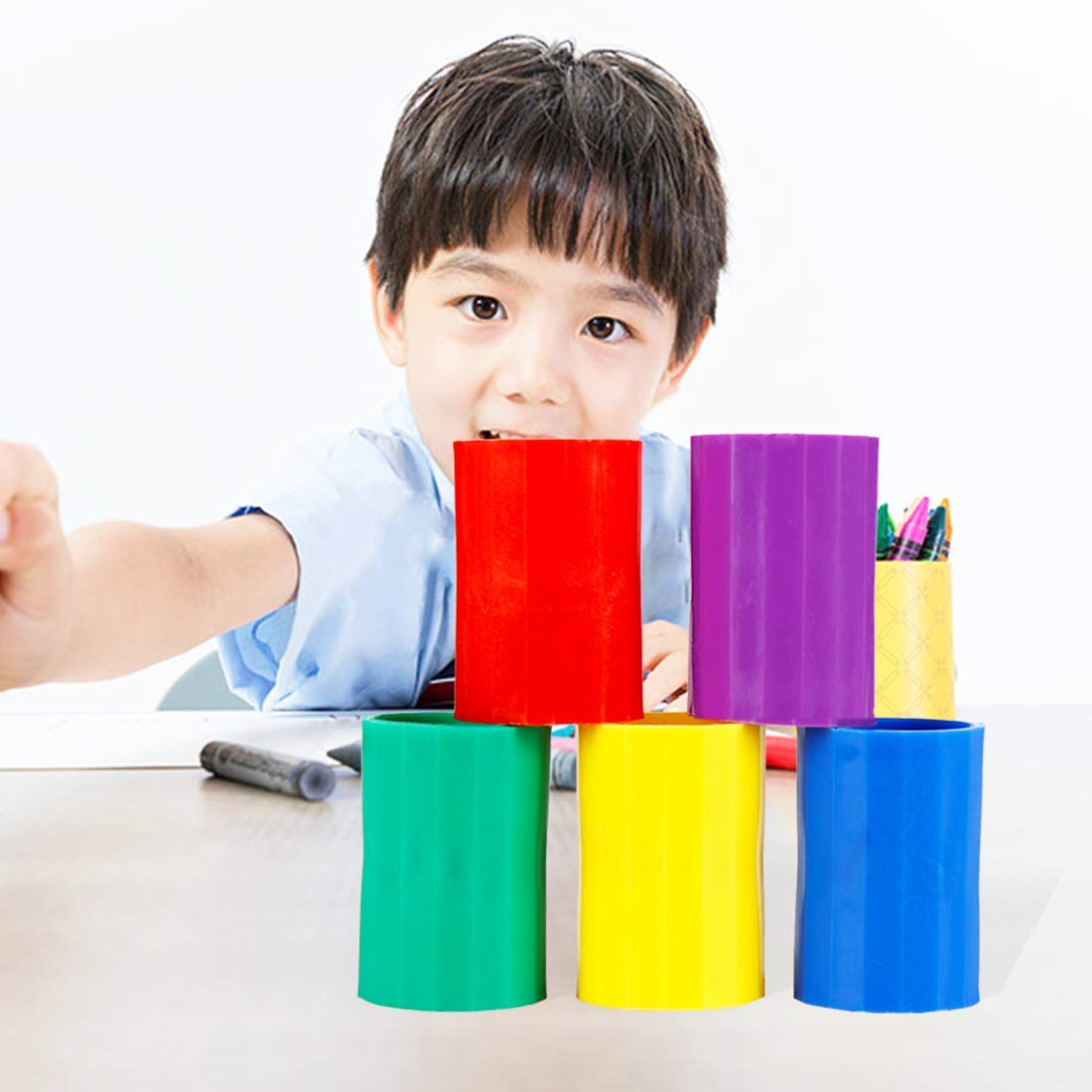 NANAOUS Tornado green connectors spark curiosity in science and art activities.