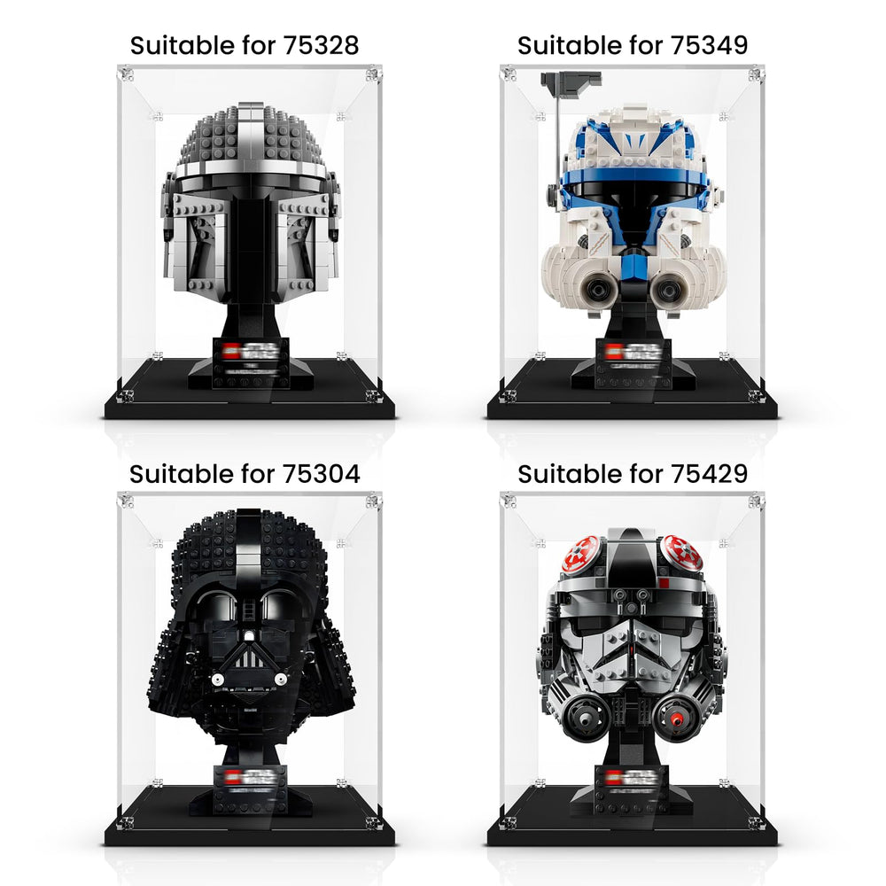 Crystal-clear NAOCARD case with 98% light transmittance highlights helmet details.