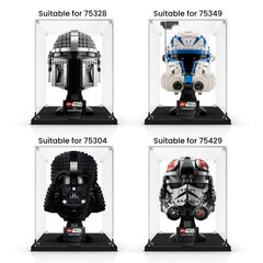 Crystal-clear NAOCARD case with 98% light transmittance highlights helmet details.