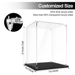 NAOCARD display case inner dimensions fit compatible Lego helmet models.