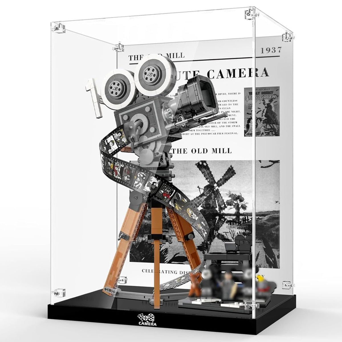 NAOCARD acrylic display case front view with clear protection for Lego 43230.