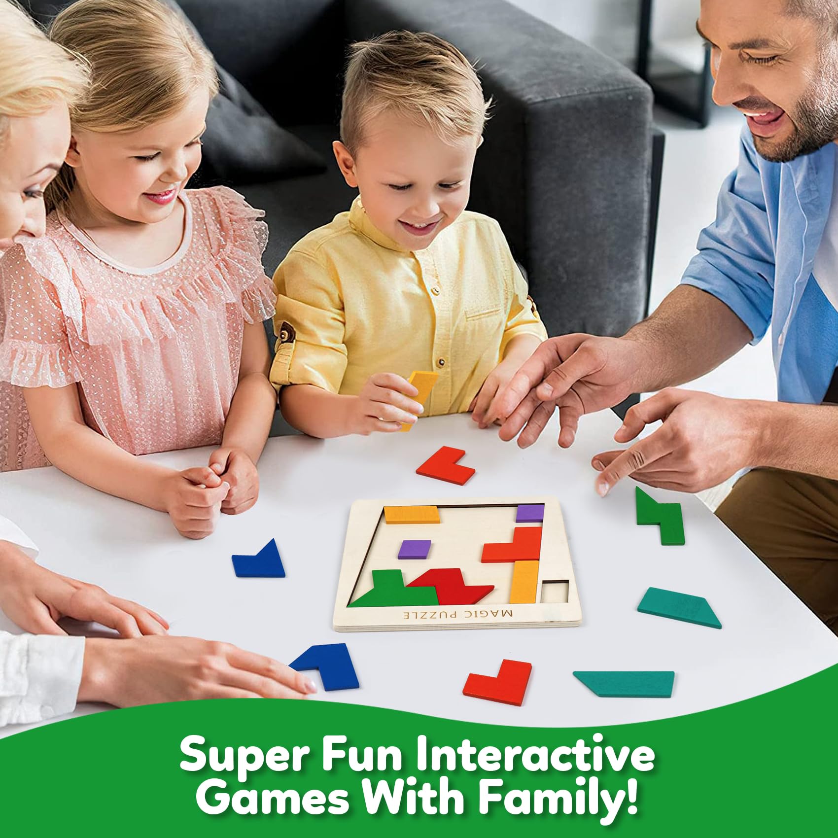 NAODONGLI brain teasers colorful puzzles for kids boost creativity and spatial awareness.
