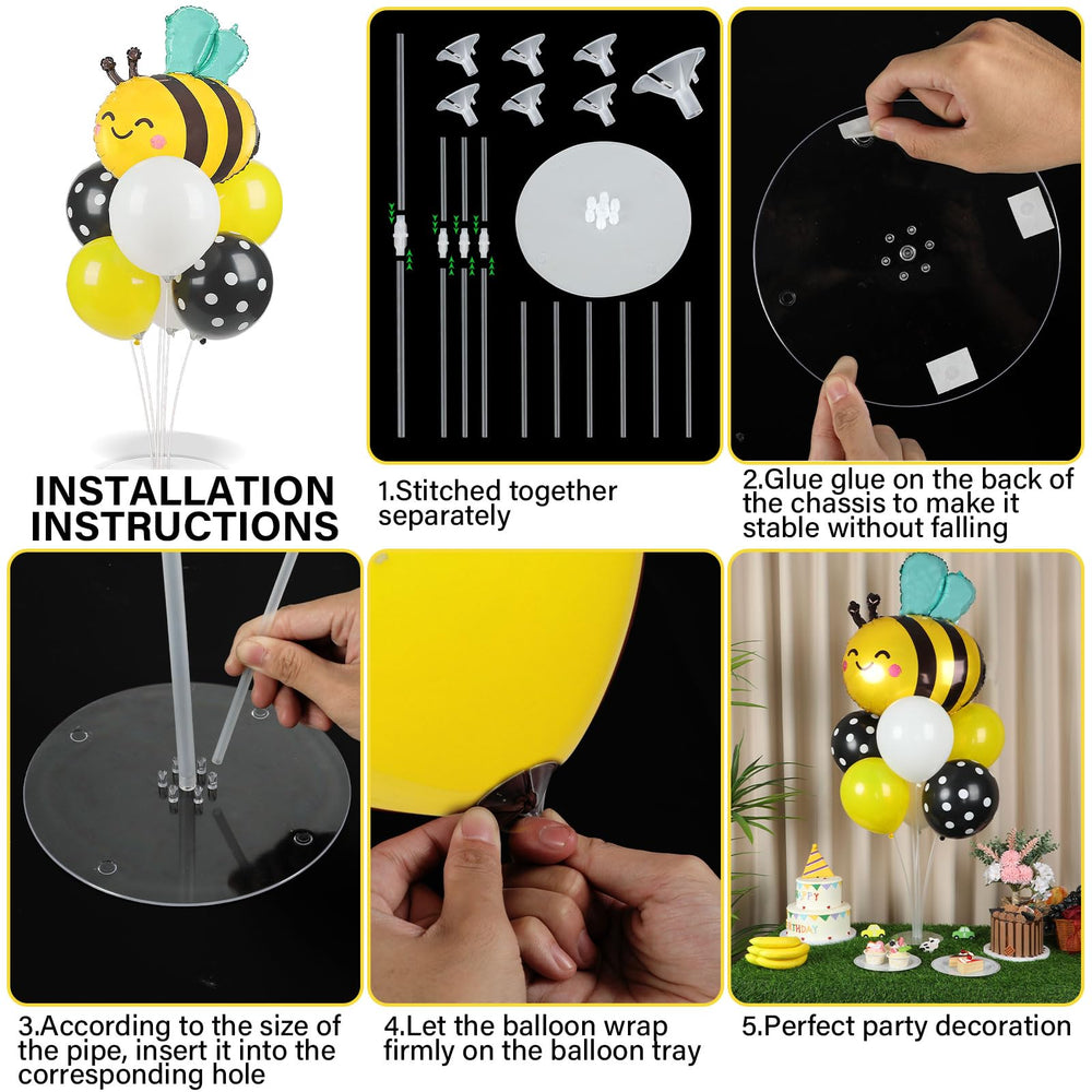 Naozinebi black white dots balloons create chic contrast for any theme