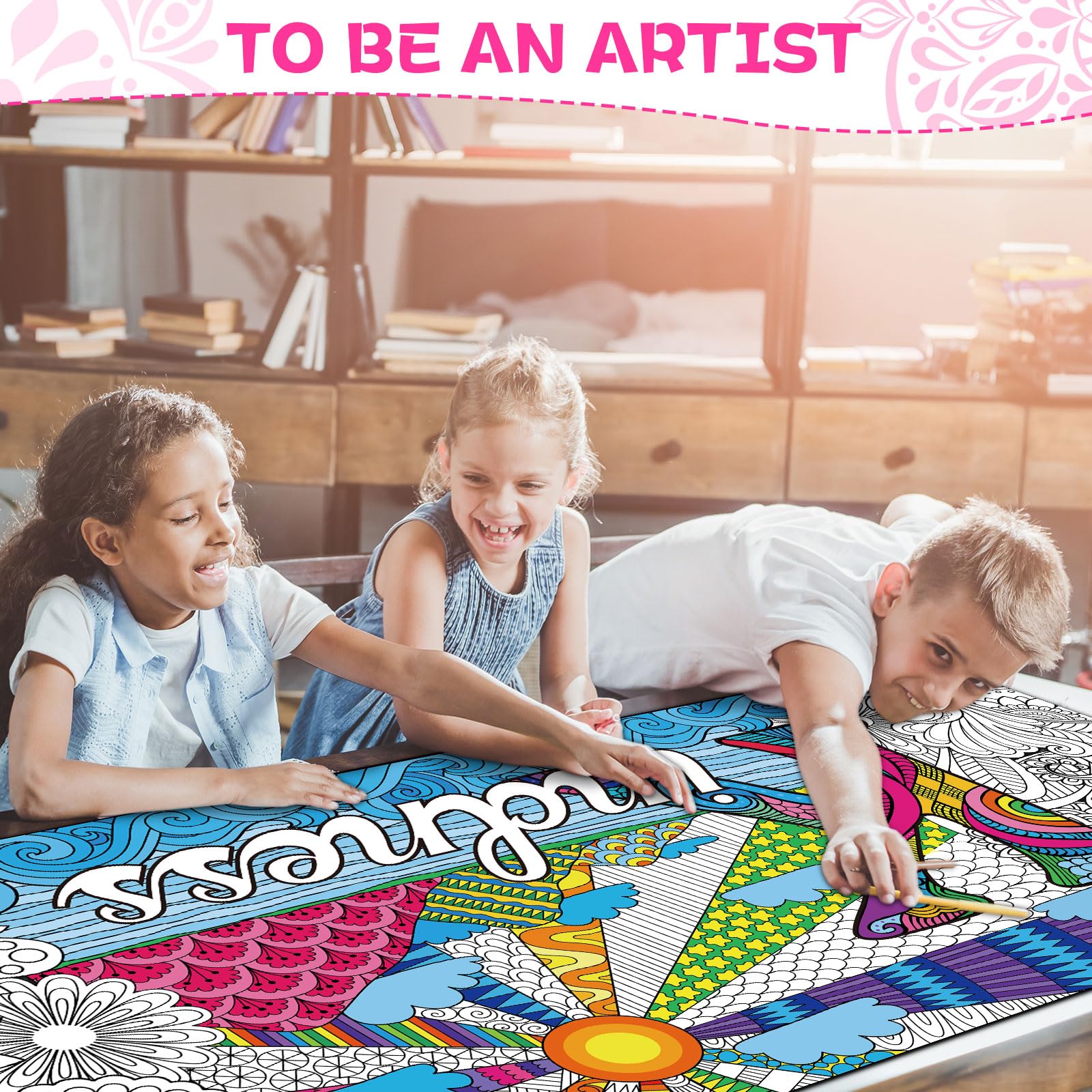 Naozinebi for all ages supports shared color time and collaboration.