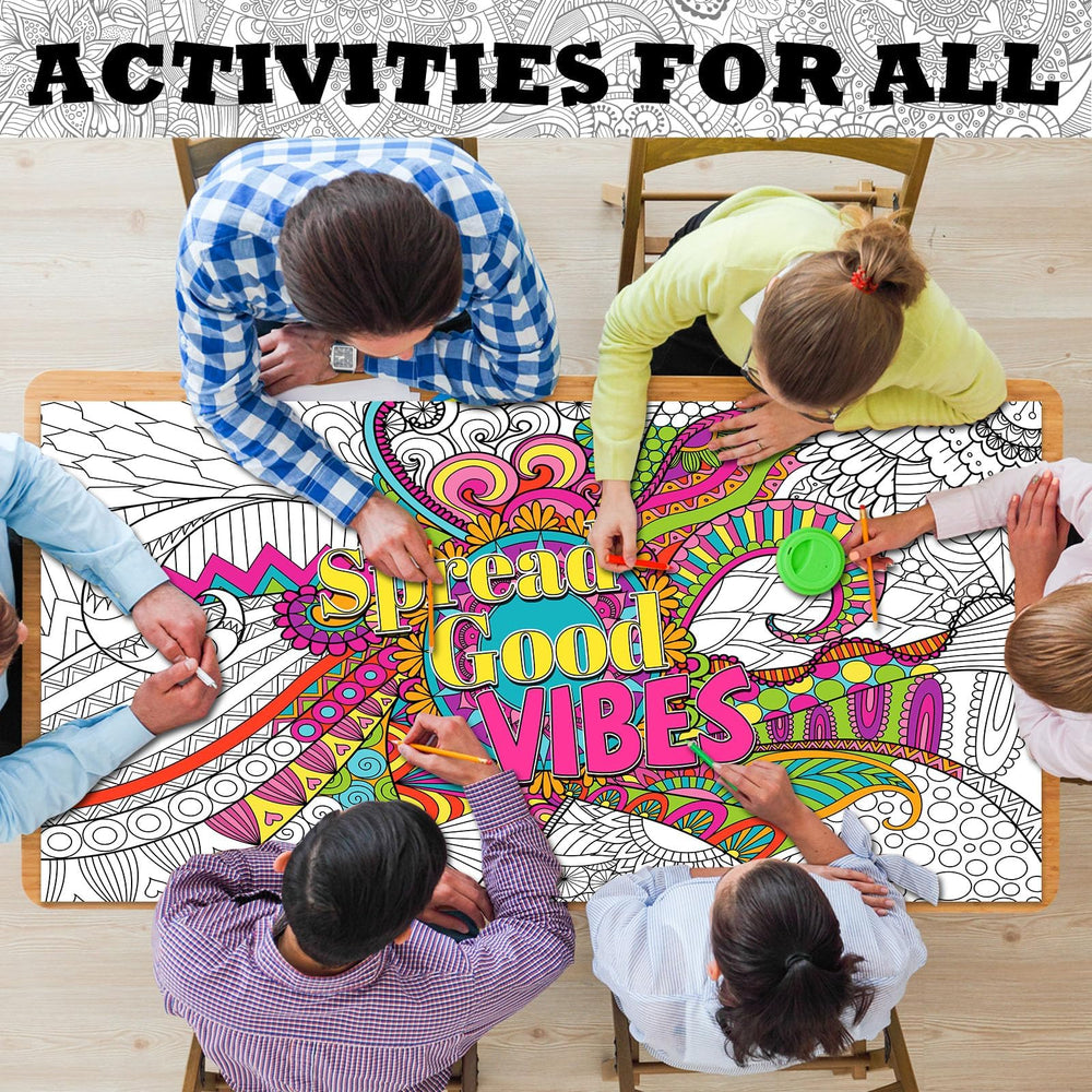 Naozinebi poster suitable for adults, teens, and kids to color together.