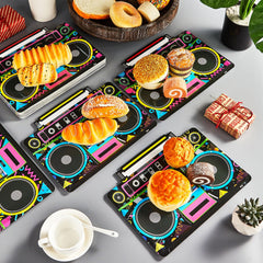 Naozinebi radio boombox plates disposable for quick post-party cleanup