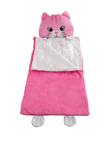 Nap Buddy rolled-pillow compact design for easy transport.