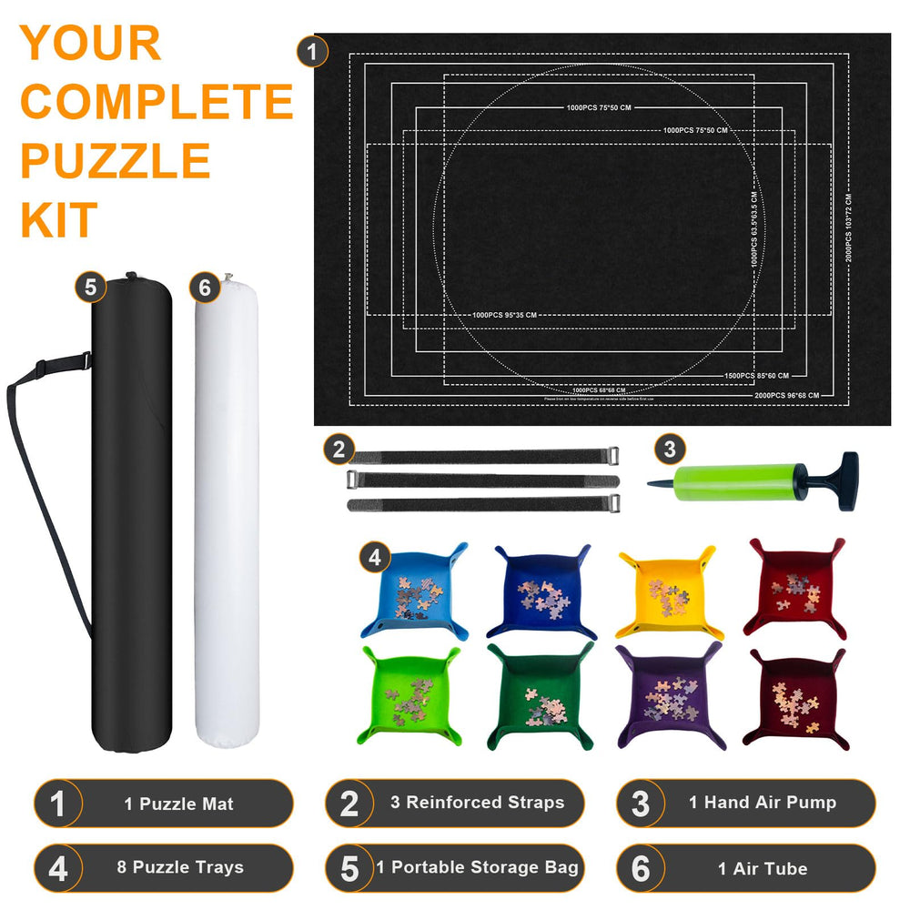 Napzy Portable Jigsaw Mat ready for hotel room puzzles.