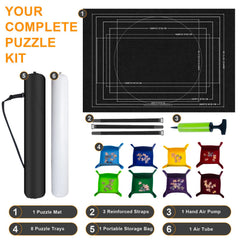 Napzy Portable Jigsaw Mat ready for hotel room puzzles.
