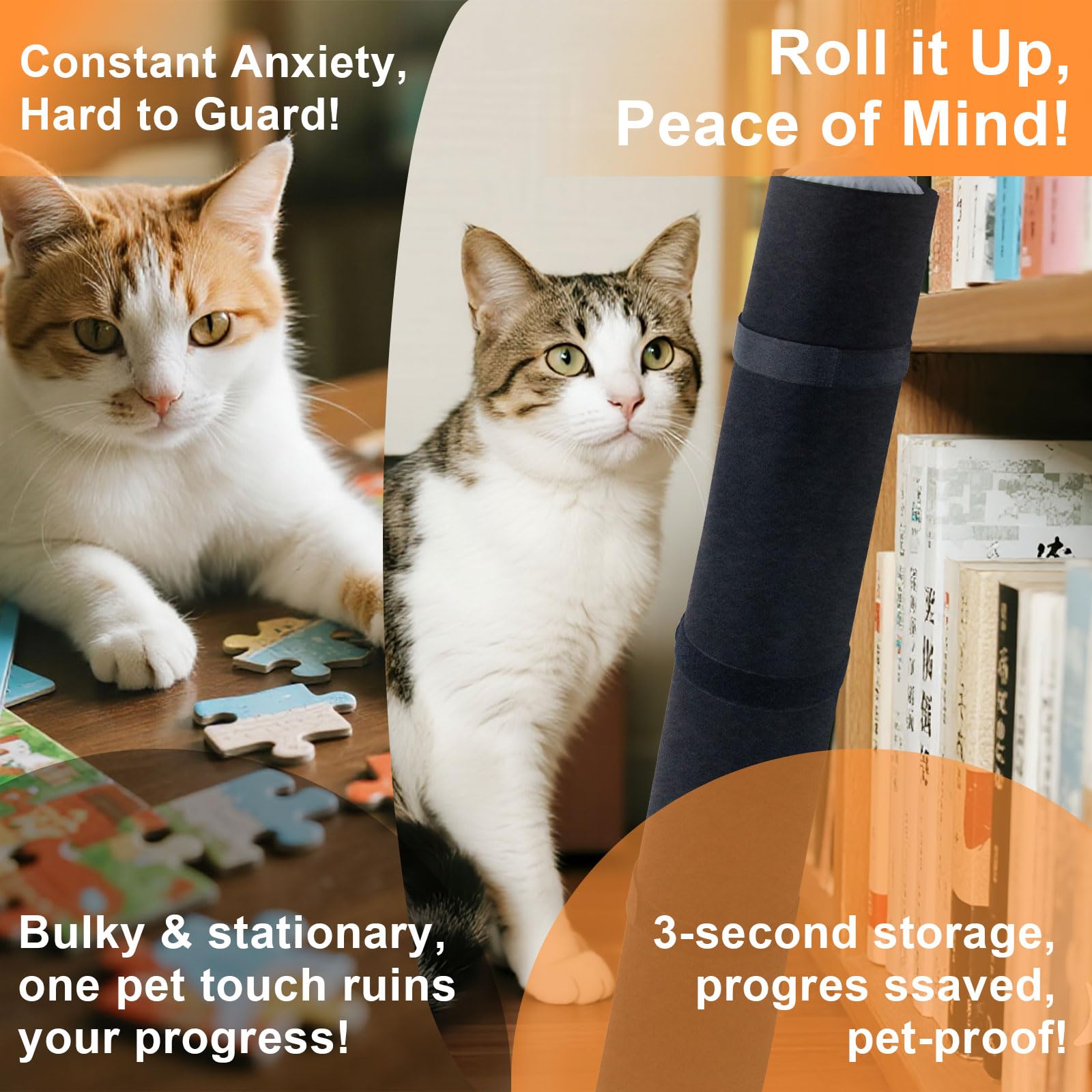 Napzy Puzzle Mat and carry bag ready for on-the-go use.