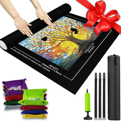 Napzy puzzle mat rollup supports up to 3000-piece puzzles on a spacious board.