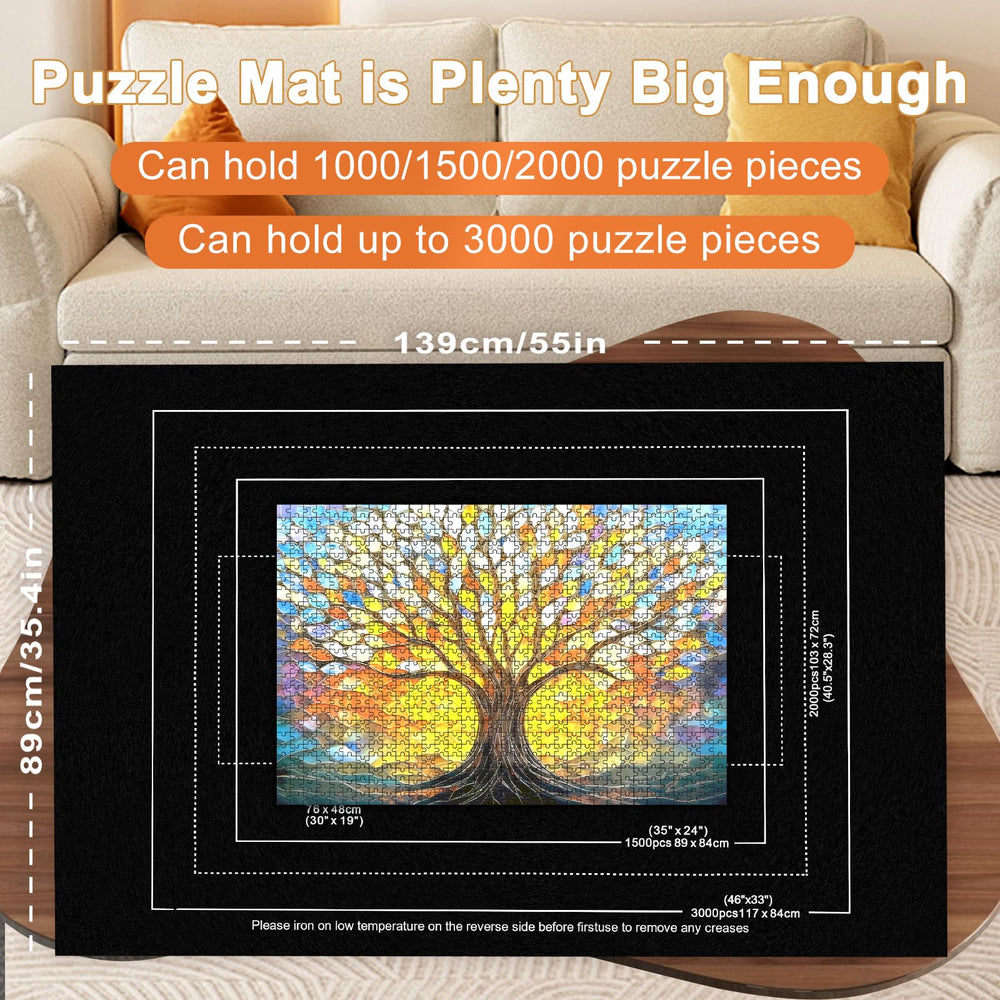 Napzy puzzle mat rollup folds for easy storage and portability.