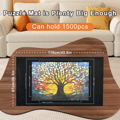 Napzy Puzzle Mat Rollup non-slip base keeps pieces steady