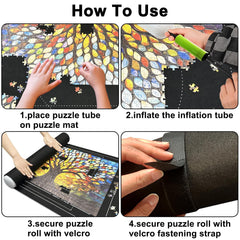 Napzy Puzzle Mat Rollup portable puzzle table for on-the-go use