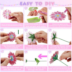 Nardoll finished flower bouquet decor adds cheerful charm to any room.