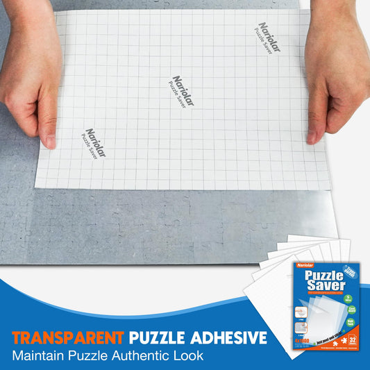 Nariolar 32-saver sheets preserve up to 1000-piece sections for display.