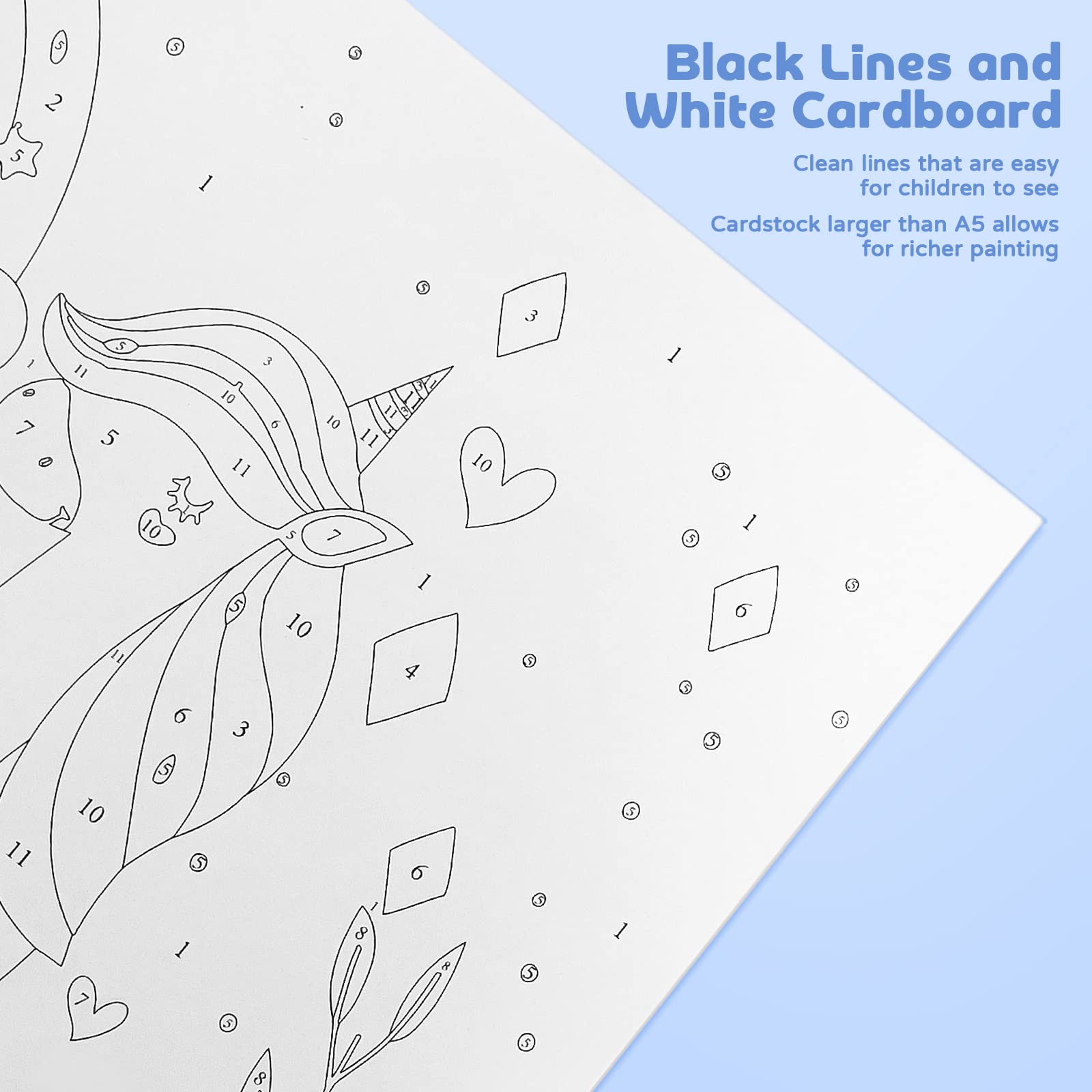 Child-friendly setup for Nariolar Triceratops painting session