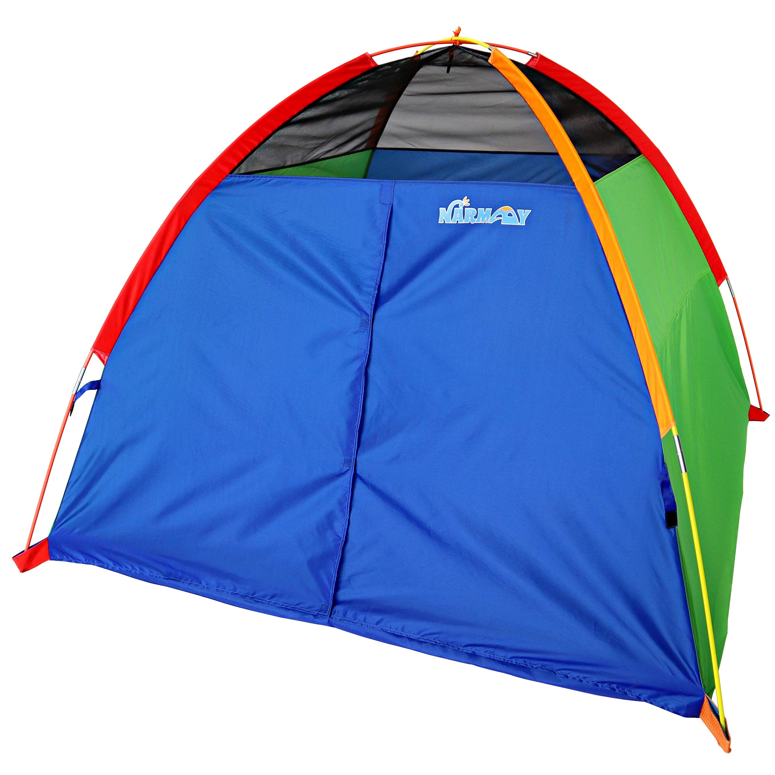 NARMAY Play Tent with fiberglass poles offers sturdy, colorful fun.