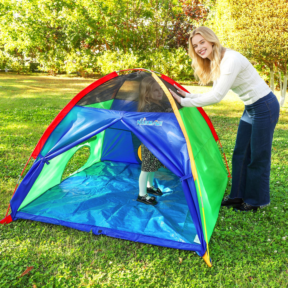 NARMAY Play Tent breathable mesh panels promote ventilation.