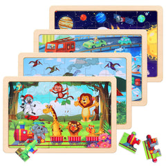 NASHRIO Dinosaurs puzzle for preschoolers boosts fine motor skills