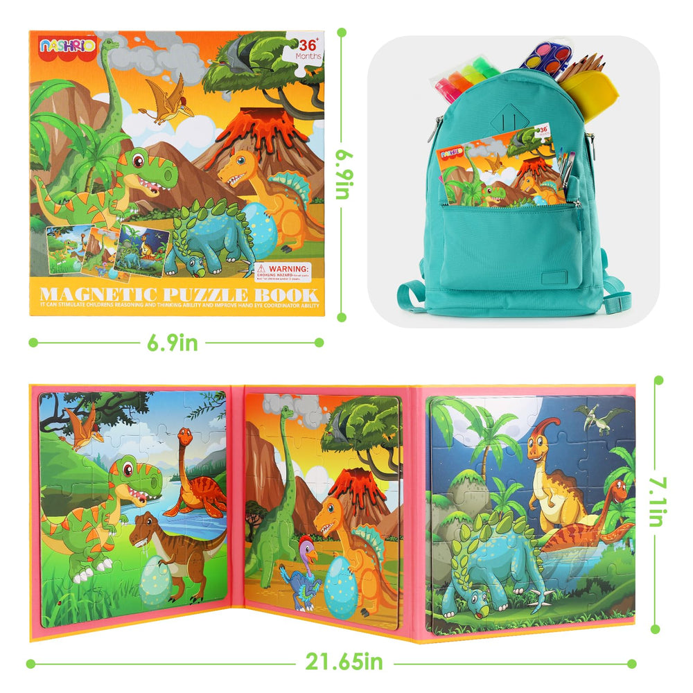 NASHRIO magnetic puzzle safety features ensure safe play and durability.