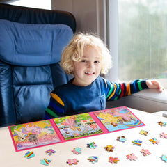 NASHRIO Princess Magnetic Puzzles have a matte finish that protects young eyes during play.