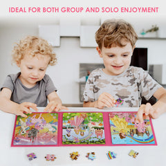 NASHRIO Princess Magnetic Puzzles use odorless soy pigments for a pleasant, safe experience.