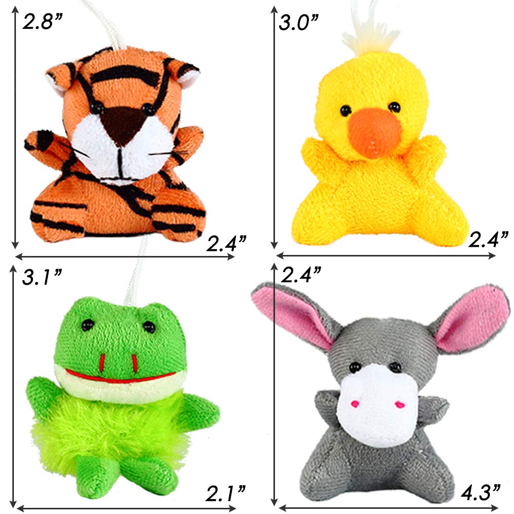 Nasidear mini plush tiger, 3 inch buddy with lanyard for bags.