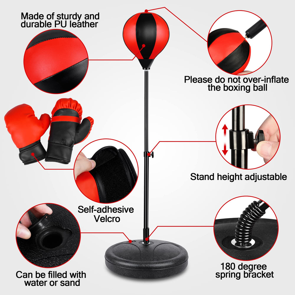 NATGGZ durable PU leather material stands up to enthusiastic punching sessions.