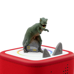In-box National Geographic dinosaur Tonies packaging for immersive storytelling experiences.