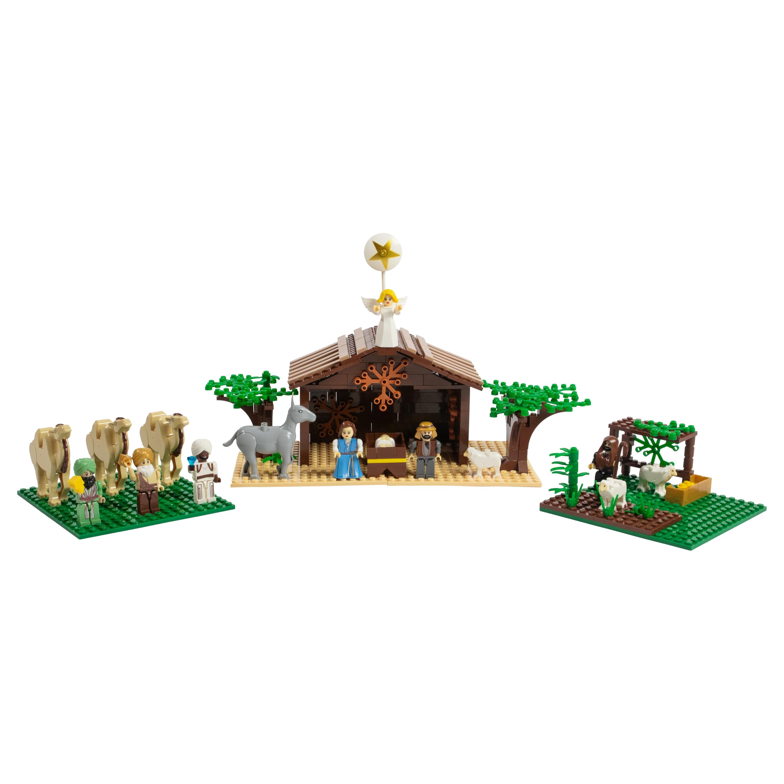 Nativity Bricks Ultimate Play Set scene assembly for family Christmas display