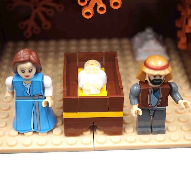 Nativity Bricks Ultimate Play Set vibrant fade-resistant colors for display