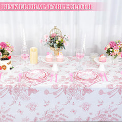 NatNarr 54x108 inch disposable tablecloth fits rectangular tables