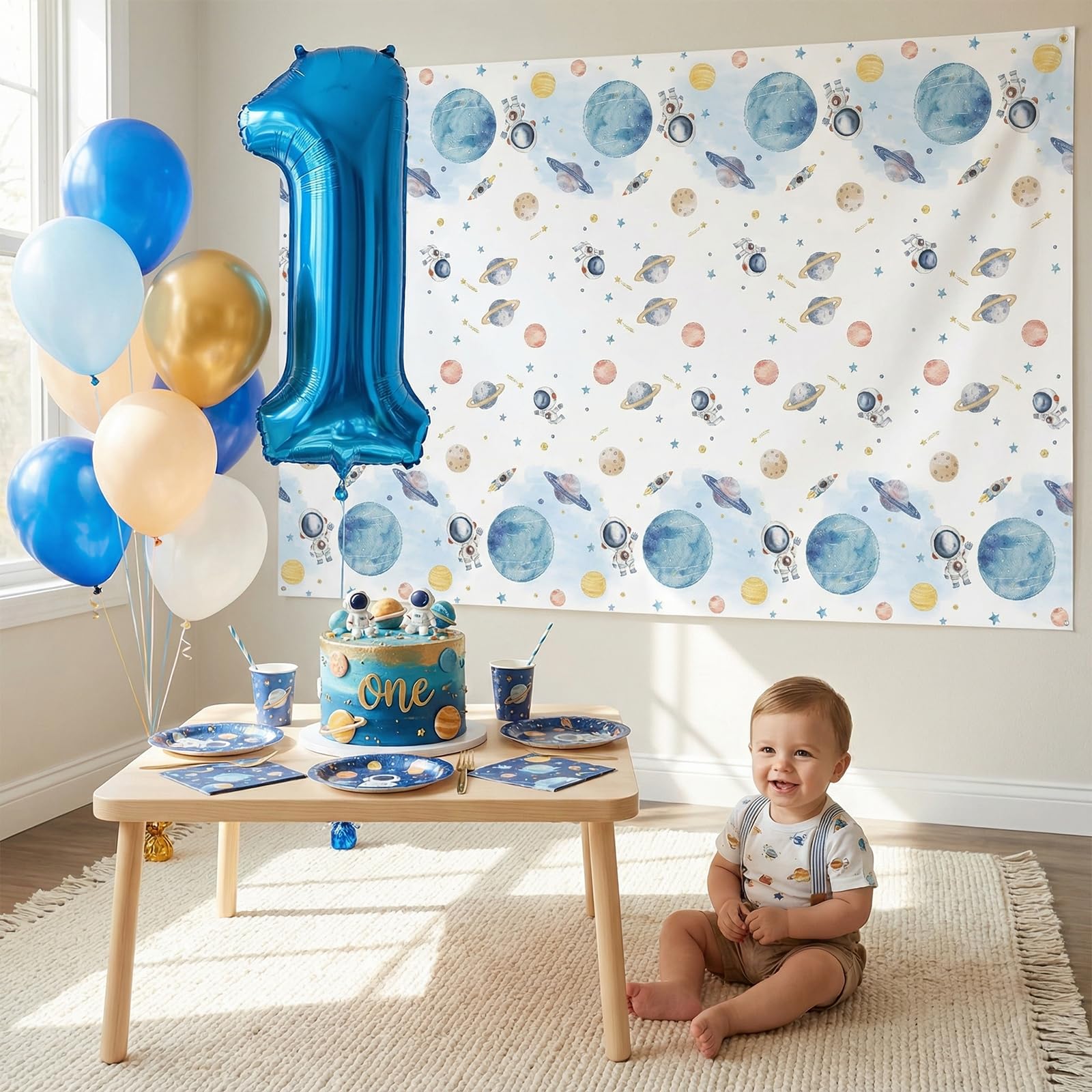 NatNarr durable PE surface allows easy post-party cleanup.