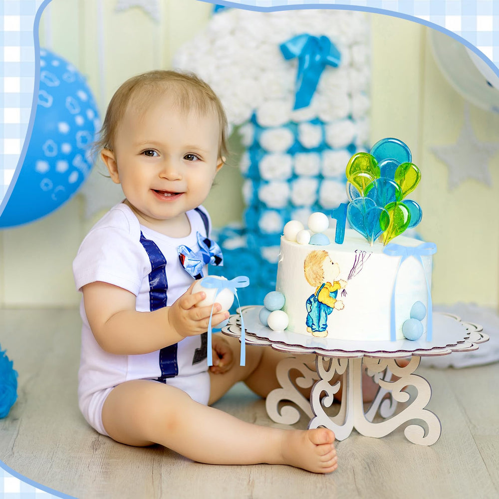 NatNarr blue bow toppers decorate cupcakes for festive desserts