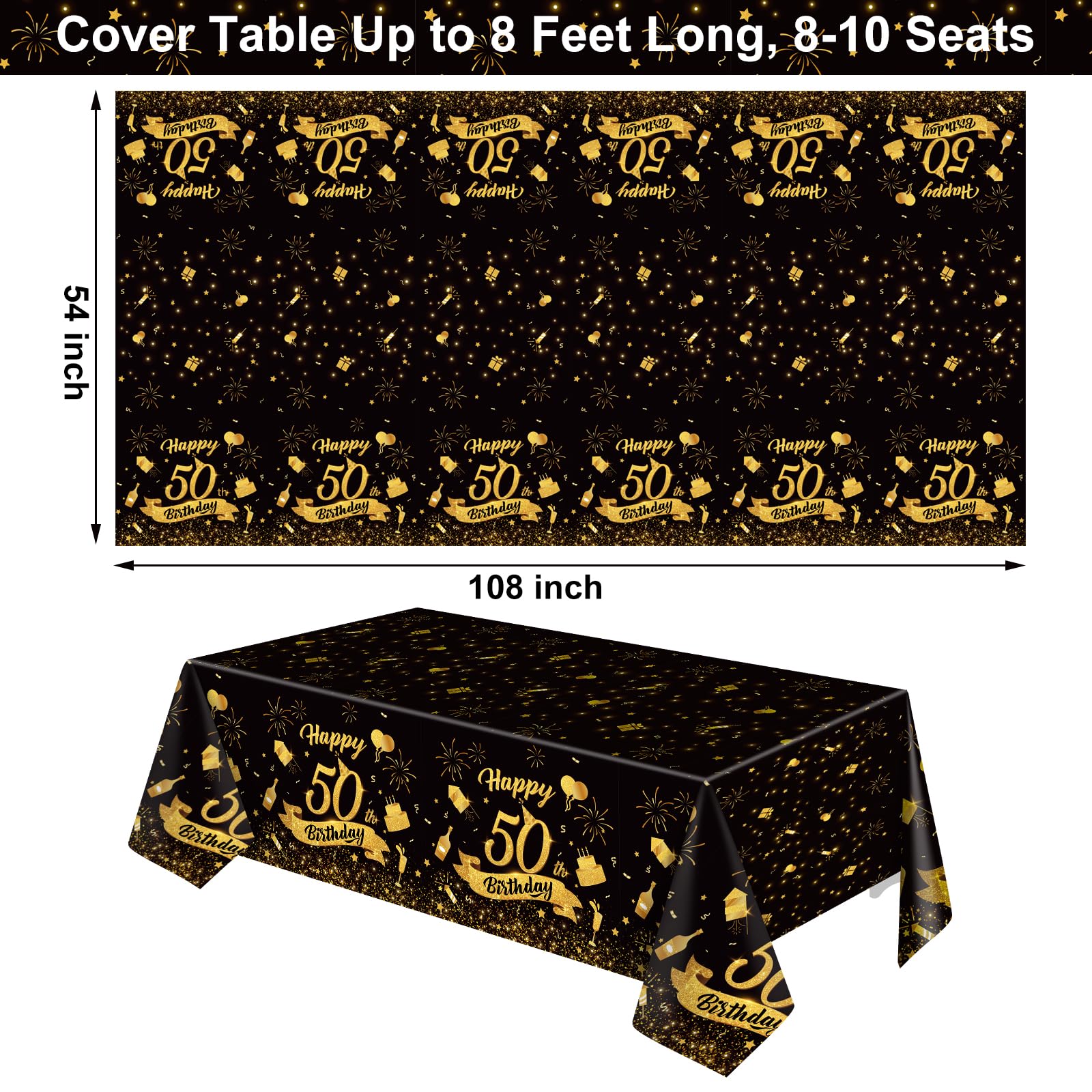 NatNarr disposable birthday tablecloth easy to clean after the celebration