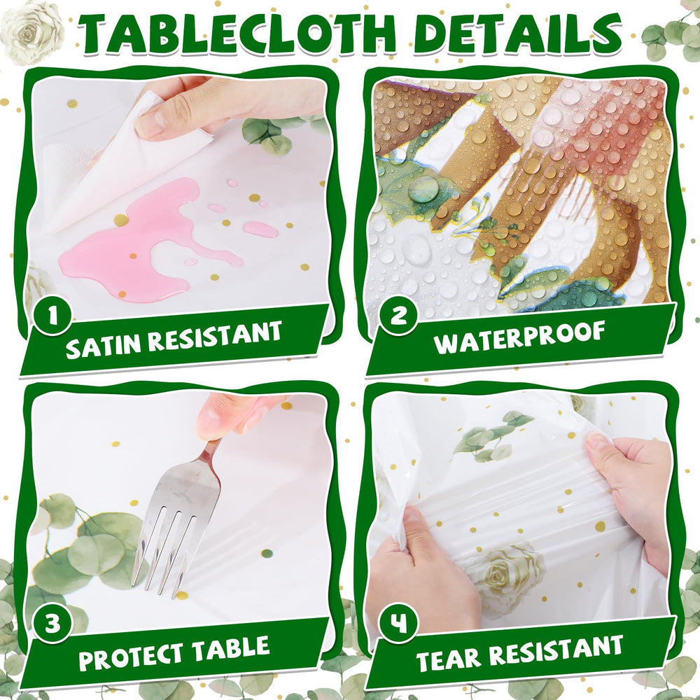 NatNarr disposable party tablecover for forest baby showers enables quick cleanup